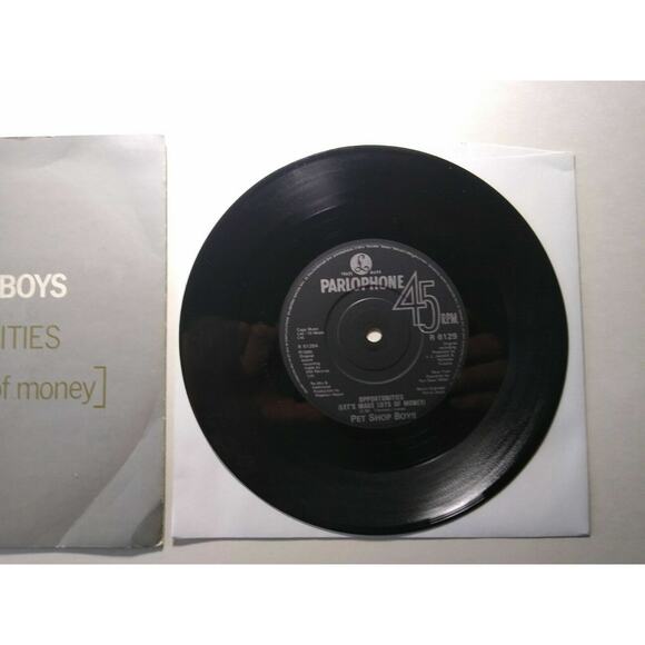 Pet Shop Boys Opportunities Let's Make Lots Of Money 7" Vinyl Record UK 1986 - Picture 3 of 4